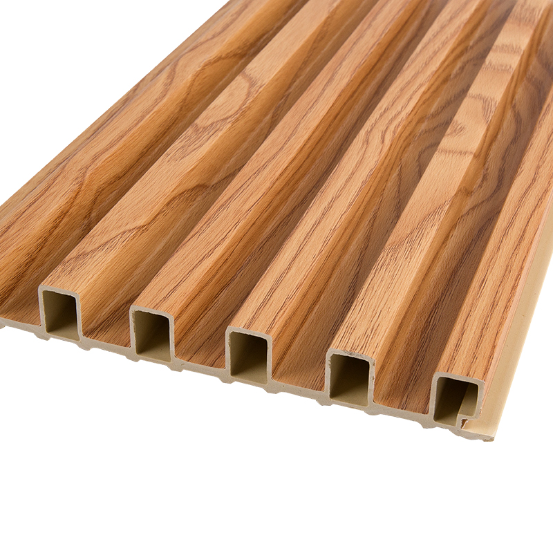 Moderne miljøvenlig dekorativ væg og loft WPC riflet panel (cellestørrelse 10*4,2) YXWPC16018