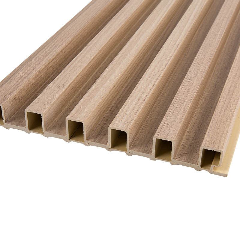 Moderne miljøvenlig dekorativ væg og loft WPC riflet panel (cellestørrelse 10*4,2) YXWPC16018